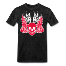 Charger l'image dans la galerie, Homme T-Shirt Tête de mort crâne skull ailes shipmaster - charbon