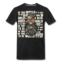 Charger l'image dans la galerie, Homme T-Shirt Tête de mort hipster skull crâne barbe moustache in this world - noir