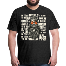 Charger l'image dans la galerie, Homme T-Shirt Tête de mort hipster skull crâne barbe moustache in this world - charbon