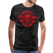 Charger l'image dans la galerie, Homme T-Shirt Tête de mort motorcycle crâne skull motard legendary riders - charbon