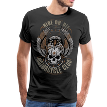 Charger l'image dans la galerie, Homme T-Shirt Tête de mort crâne skull motorcycle club ride or die aigle - noir