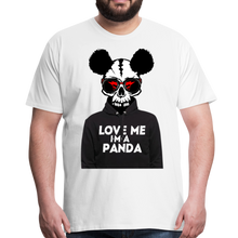 Charger l'image dans la galerie, Homme T-Shirt Tête de mort crâne hipster skull love me panda 2 - blanc