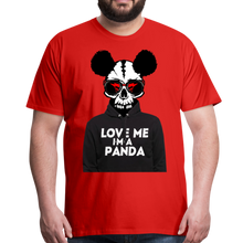 Charger l'image dans la galerie, Homme T-Shirt Tête de mort crâne hipster skull love me panda 2 - rouge