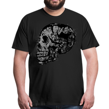 Charger l'image dans la galerie, Homme T-Shirt crâne skull Tête de mort de profile face side - noir
