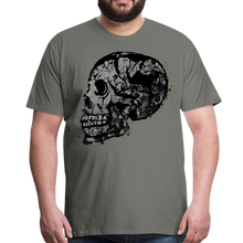 Charger l'image dans la galerie, Homme T-Shirt crâne skull Tête de mort de profile face side - asphalte