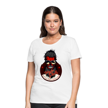 Charger l'image dans la galerie, Femme T-Shirt Tête de mort hipster skull crâne barbe et barbu lunette de star - blanc