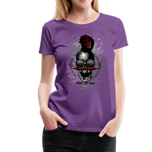 Charger l'image dans la galerie, Femme T-Shirt Tête de mort hipster skull crâne moustache punk ultra - violet