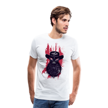 Charger l'image dans la galerie, Homme T-Shirt hipster skull Tête de mort crâne barbu et moustachu cowboy revolutionary - blanc