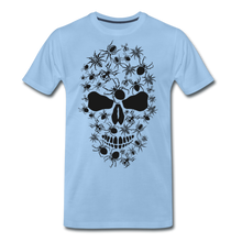 Charger l'image dans la galerie, Homme T-Shirt Tête de mort skull crâne former d'araignées - ciel