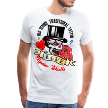 Charger l'image dans la galerie, Homme T-Shirt hipster skull old school tattoo crâne Tête de mort love - blanc