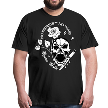 Charger l'image dans la galerie, Homme T-Shirt hipster skull crâne Tête de mort poignard rose no regrets tears - noir