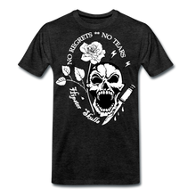 Charger l'image dans la galerie, Homme T-Shirt hipster skull crâne Tête de mort poignard rose no regrets tears - charbon