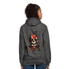 Charger l'image dans la galerie, Sweat-shirt contraste old school hipster skulls crane tete de mort tattoo line - anthracite/noir