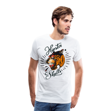 Charger l'image dans la galerie, Homme T-Shirt hipster skulls tigre old school tatoo signature - blanc