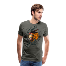 Charger l'image dans la galerie, Homme T-Shirt hipster skulls tigre old school tatoo signature - asphalte