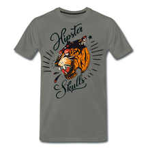 Charger l'image dans la galerie, Homme T-Shirt hipster skulls tigre old school tatoo signature - asphalte