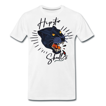 Charger l'image dans la galerie, Homme T-Shirt hipster skulls panthère old school tatoo blood - blanc