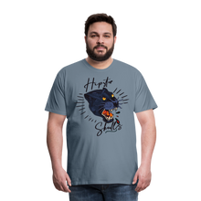 Charger l'image dans la galerie, Homme T-Shirt hipster skulls panthère old school tatoo blood - gris bleu
