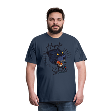 Charger l'image dans la galerie, Homme T-Shirt hipster skulls panthère old school tatoo blood - bleu marine