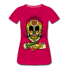Charger l'image dans la galerie, Femme T-Shirt tete de mort mexicaine hipster skull crane mexican banderole moustache sweet - rubis
