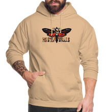 Charger l'image dans la galerie, Sweat-shirt à capuche unisexe old school hipster skulls crane tete de mort tattoo line - pêche