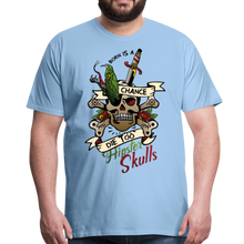 Charger l'image dans la galerie, Homme T-Shirt tete de mort old school tattoo serpent born chance die too - ciel