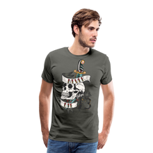 Charger l'image dans la galerie, Homme T-Shirt hipster skulls never die tete de mort crane dague old school numero 13 - asphalte