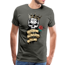 Charger l'image dans la galerie, Homme T-Shirt tête de mort hipster skull crane barbu there is life before death - asphalte