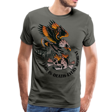 Charger l'image dans la galerie, Homme T-Shirt hipster skulls tete de mort vautour fear death every moment - asphalte