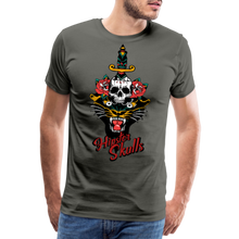 Charger l'image dans la galerie, Homme T-Shirt old school hipster skull dague tete de mort panthere yelling - asphalte