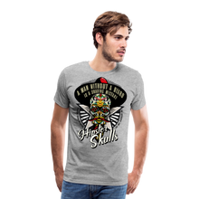 Charger l'image dans la galerie, Homme T-Shirt tete de mort mexicaine hipster skulls crane chapeau mistake art 2 - gris chiné