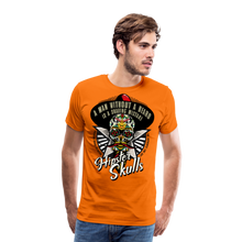 Charger l'image dans la galerie, Homme T-Shirt tete de mort mexicaine hipster skulls crane chapeau mistake art 2 - orange