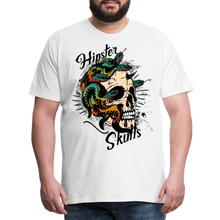 Charger l'image dans la galerie, Homme T-Shirt tete de mort old school hipster skulls serpent crane hydre - blanc