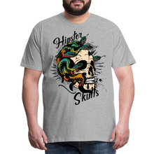 Charger l'image dans la galerie, Homme T-Shirt tete de mort old school hipster skulls serpent crane hydre - gris chiné