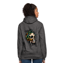 Charger l'image dans la galerie, Sweat-shirt contraste tete de mort old school hipster skulls serpent crane hydre - anthracite/noir