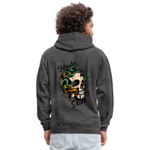 Charger l'image dans la galerie, Sweat-shirt contraste tete de mort old school hipster skulls serpent crane hydre - anthracite/noir