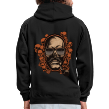 Charger l'image dans la galerie, Sweat-shirt contraste hipster skull Tête de mort crâne pipe et moustache multiple - noir/rouge