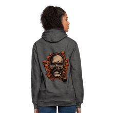 Charger l'image dans la galerie, Sweat-shirt contraste hipster skull Tête de mort crâne pipe et moustache multiple - anthracite/noir