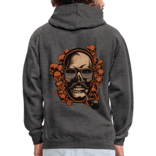 Charger l'image dans la galerie, Sweat-shirt contraste hipster skull Tête de mort crâne pipe et moustache multiple - anthracite/noir