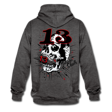 Charger l'image dans la galerie, Sweat-shirt contraste hipster skulls numéro 13 old school serie - anthracite/noir
