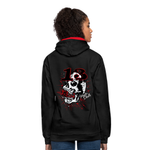 Charger l'image dans la galerie, Sweat-shirt contraste hipster skulls numéro 13 old school serie noire - noir/rouge