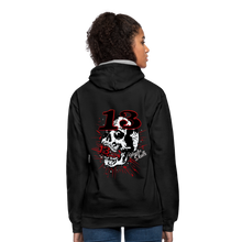 Charger l'image dans la galerie, Sweat-shirt contraste hipster skulls numéro 13 old school serie noire - noir/gris chiné