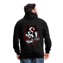 Charger l'image dans la galerie, Sweat-shirt contraste hipster skulls numéro 13 old school serie noire - noir/gris chiné