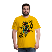 Charger l'image dans la galerie, T-shirt Homme serpent old school tete de mort tattoo dague unkind - jaune soleil