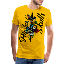 Charger l'image dans la galerie, T-shirt Homme serpent old school tete de mort tattoo dague unkind - jaune soleil