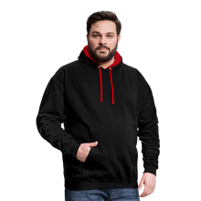 Charger l'image dans la galerie, Sweat-shirt contraste serpent cobra tete de mort old school tattoo art - noir/rouge