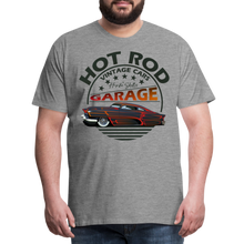 Charger l'image dans la galerie, T-shirt Homme Hot Rod vintage cars garage by hipster skulls - gris chiné