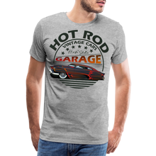 Charger l'image dans la galerie, T-shirt Homme Hot Rod vintage cars garage by hipster skulls - gris chiné
