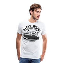 Charger l'image dans la galerie, T-shirt Homme Hot Rod vintage cars garage by hipster skulls grey - blanc
