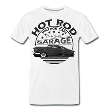 Charger l'image dans la galerie, T-shirt Homme Hot Rod vintage cars garage by hipster skulls grey - blanc
